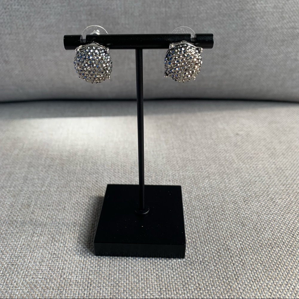 ☀️ 3/$15 Crystal Pave Button Stud Earrings
